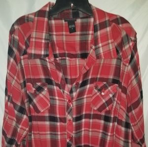 Torrid plaid top size 4